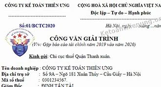 Mẫu Công Văn Gửi Sở Tài Chính