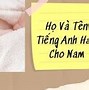 Tên Tiktok Hay Tiếng Anh Cho Nam